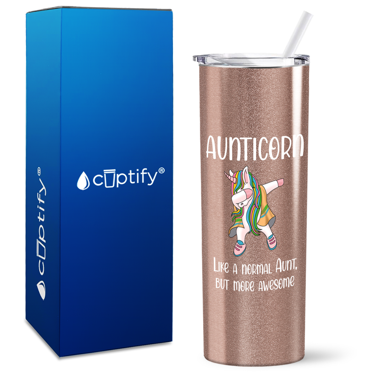 Aunticorn 20oz Skinny Tumbler