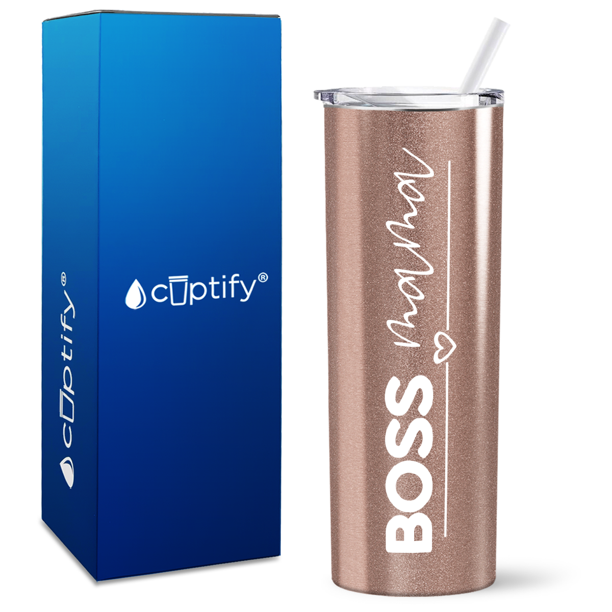 Boss Mama on 20oz Skinny Tumbler
