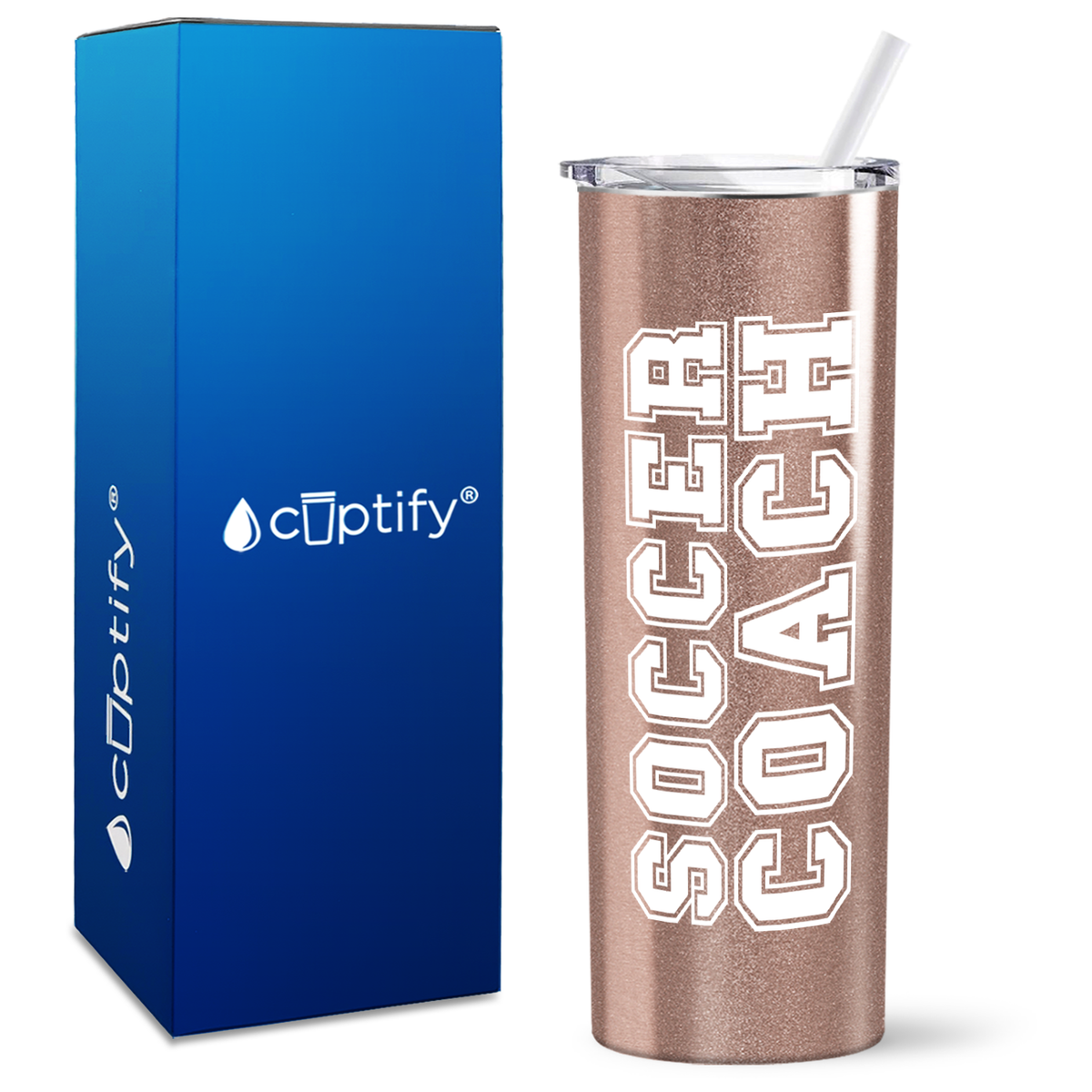 Soccer Coach on 20oz Skinny Tumbler