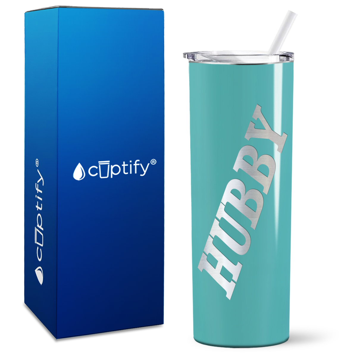 Hubby Wedding on 20oz Skinny Tumbler