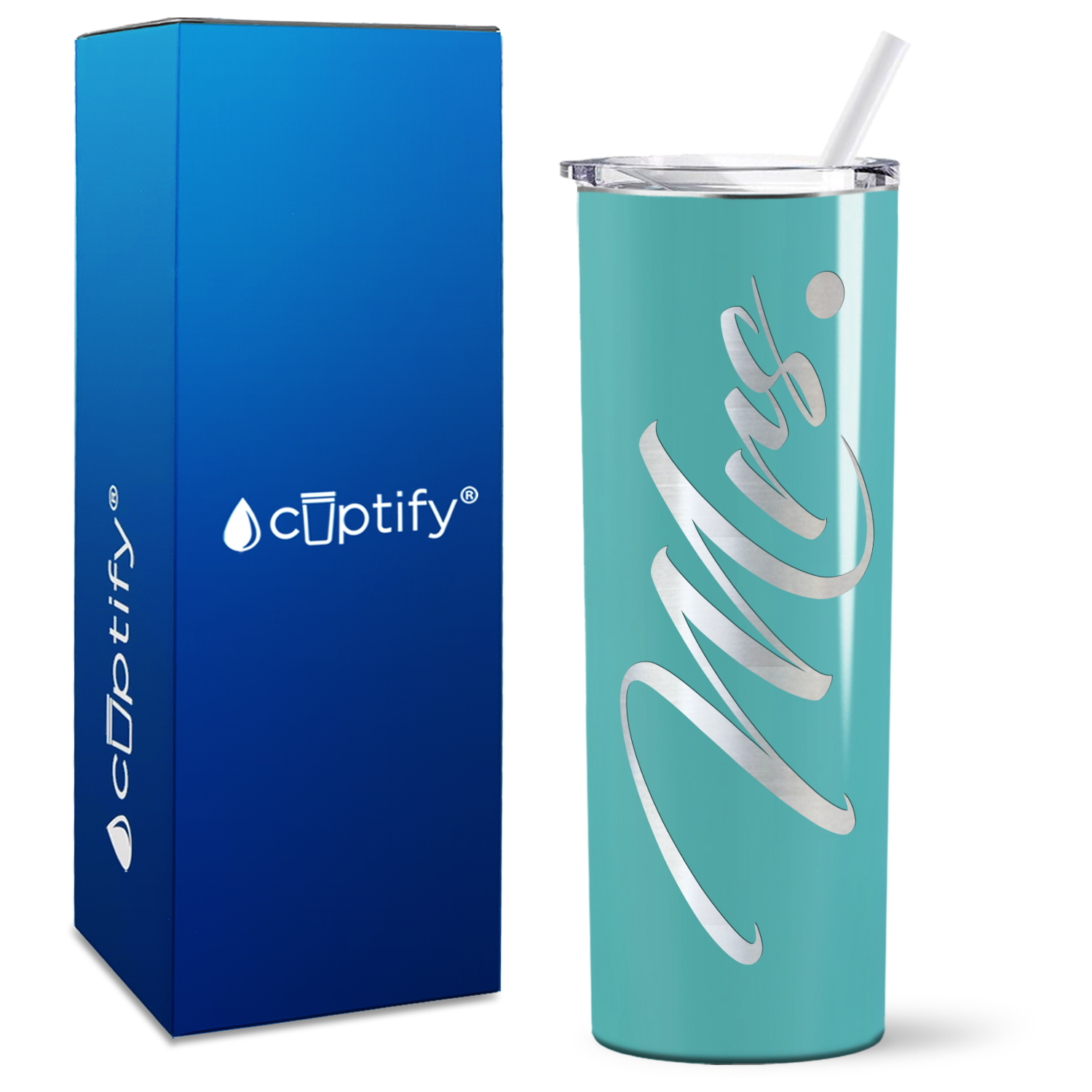 Mrs. on 20oz Skinny Tumbler