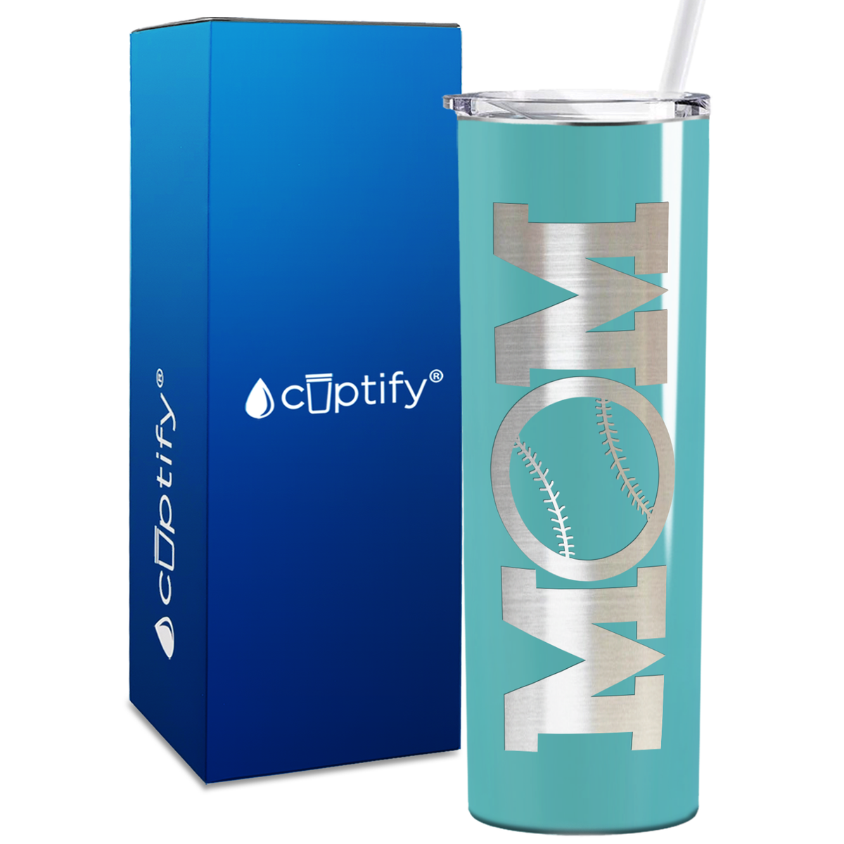 Baseball Mom Ball 20oz Skinny Tumbler