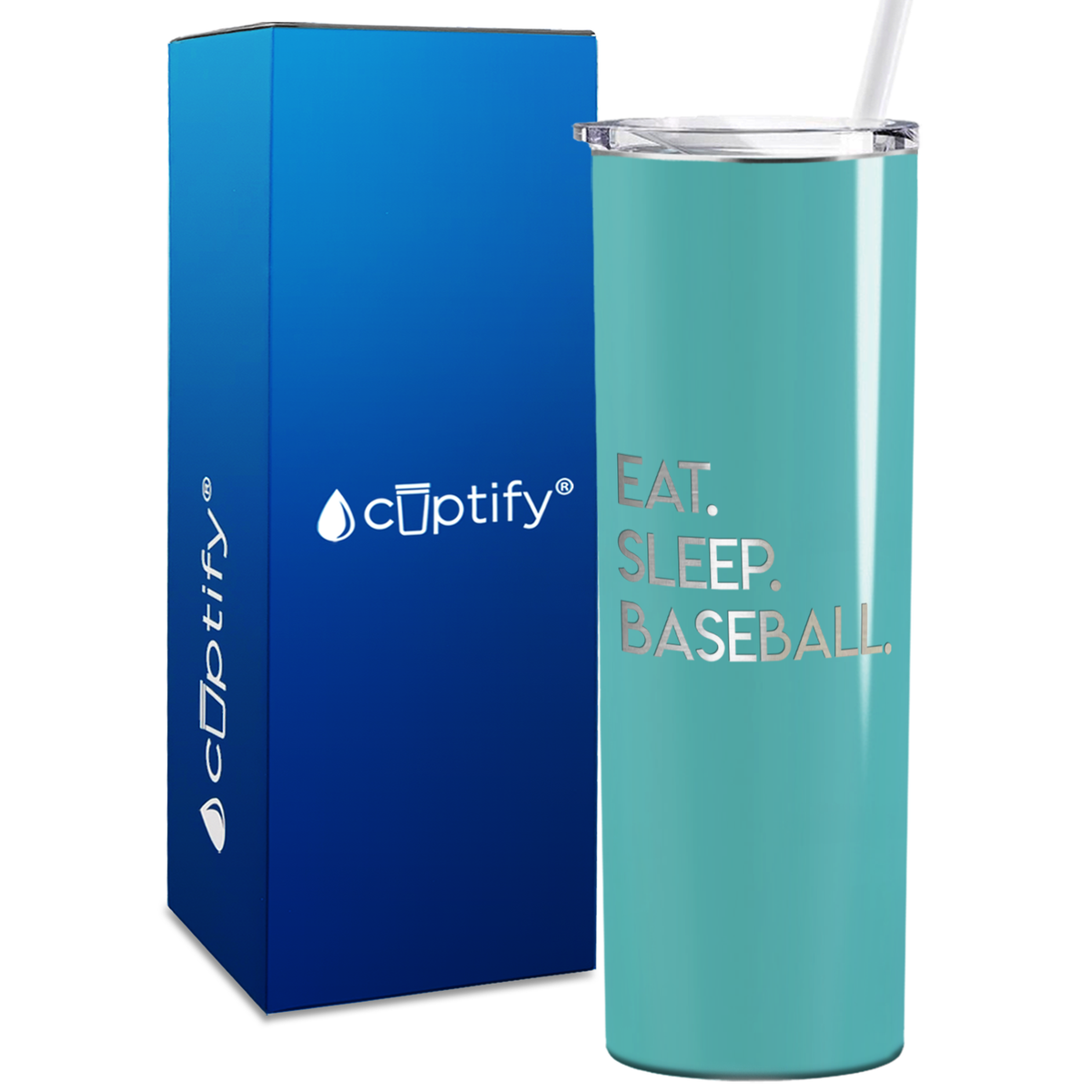 Eat Sleep 20oz Skinny - Baseball