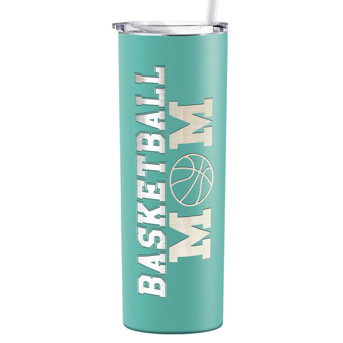 Basketball Mom on 20oz Skinny Tumbler