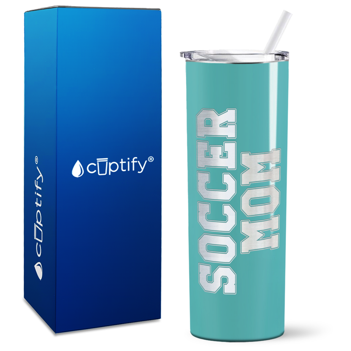 Soccer Mom on 20oz Skinny Tumbler