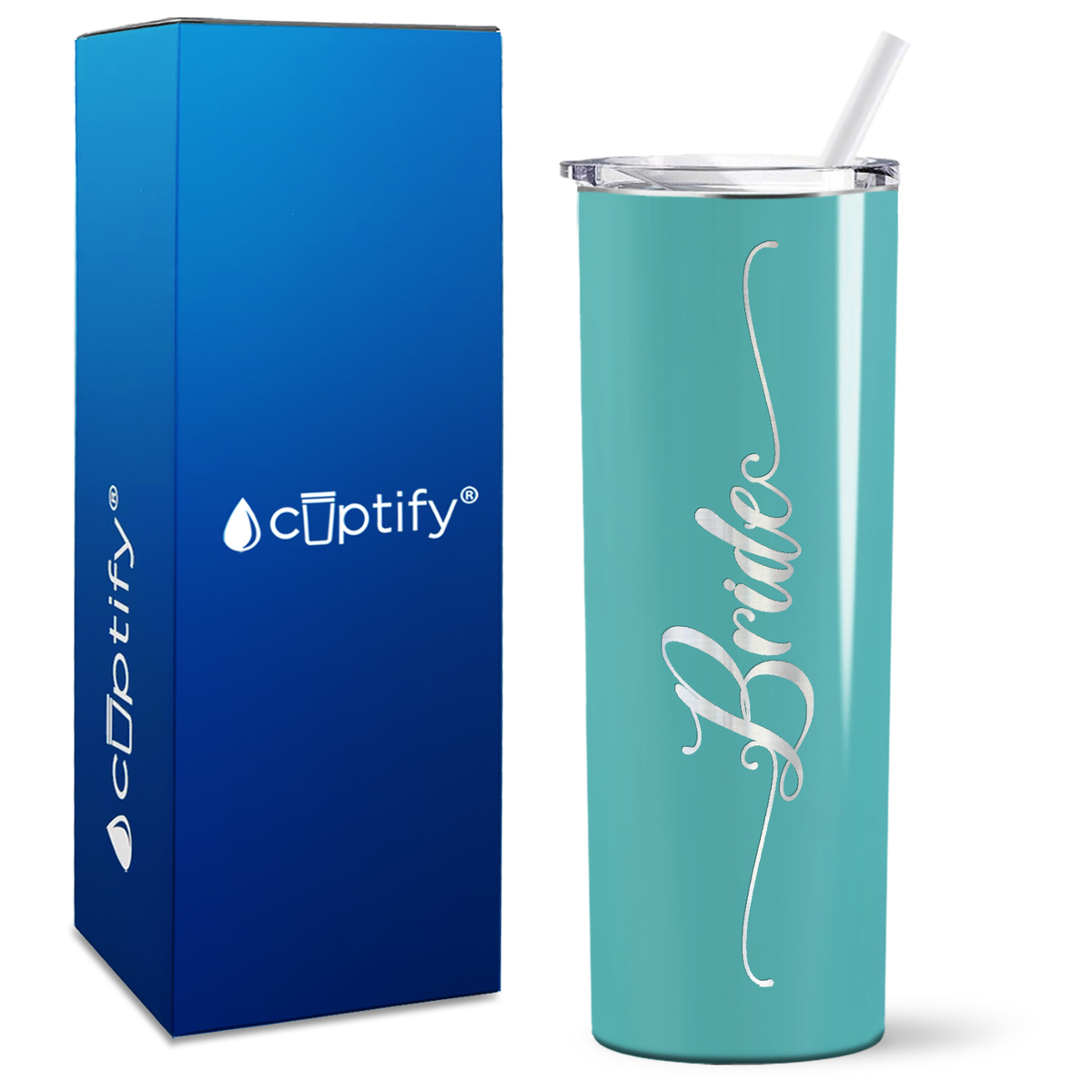 Elegant Bride on 20oz Skinny Tumbler