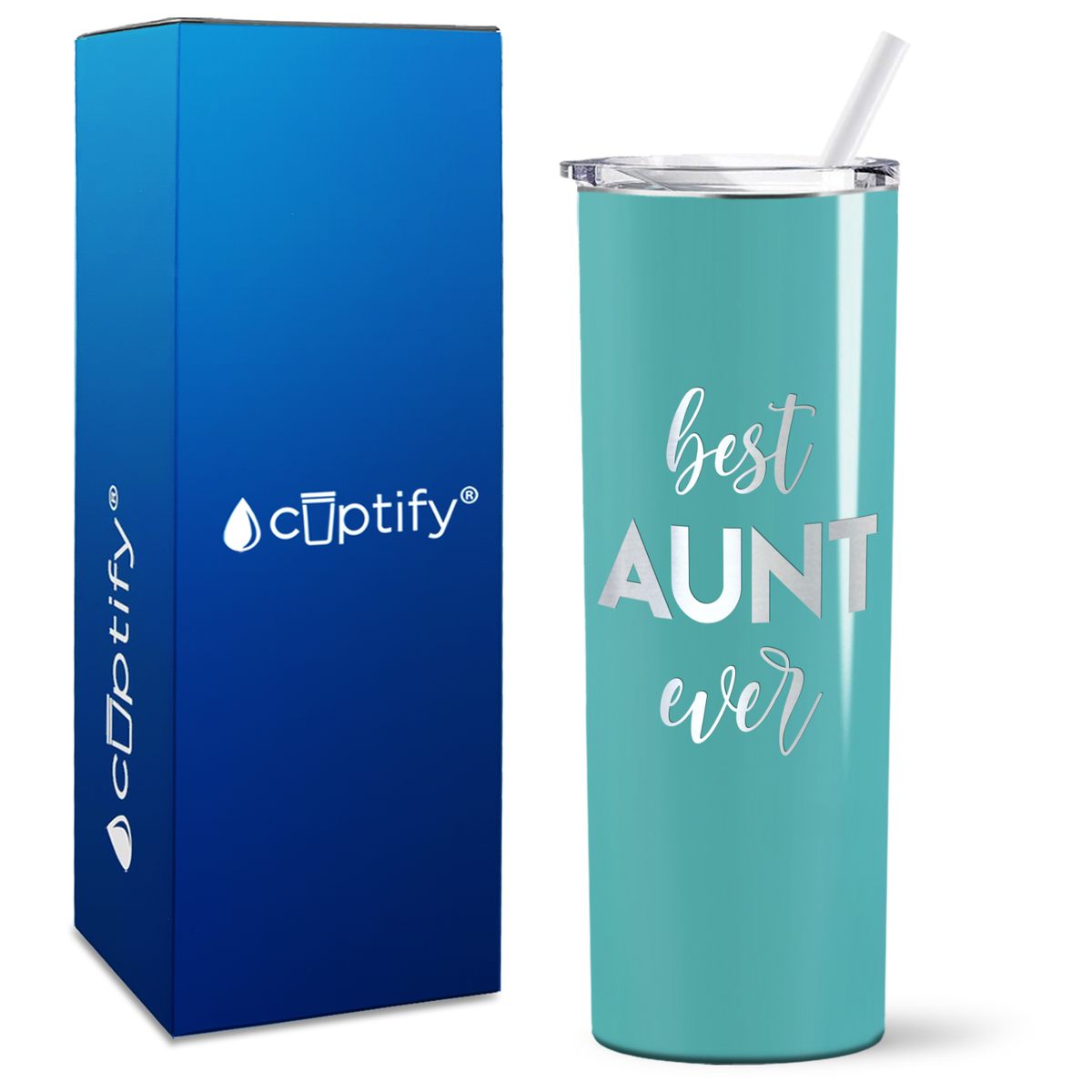 Best Aunt Ever 20oz Skinny Tumbler
