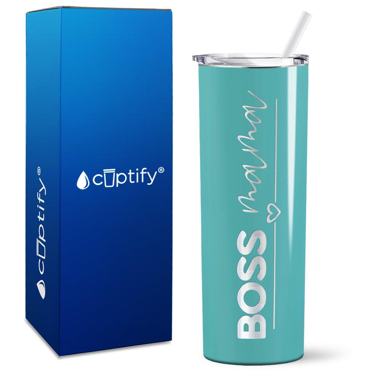 Boss Mama on 20oz Skinny Tumbler