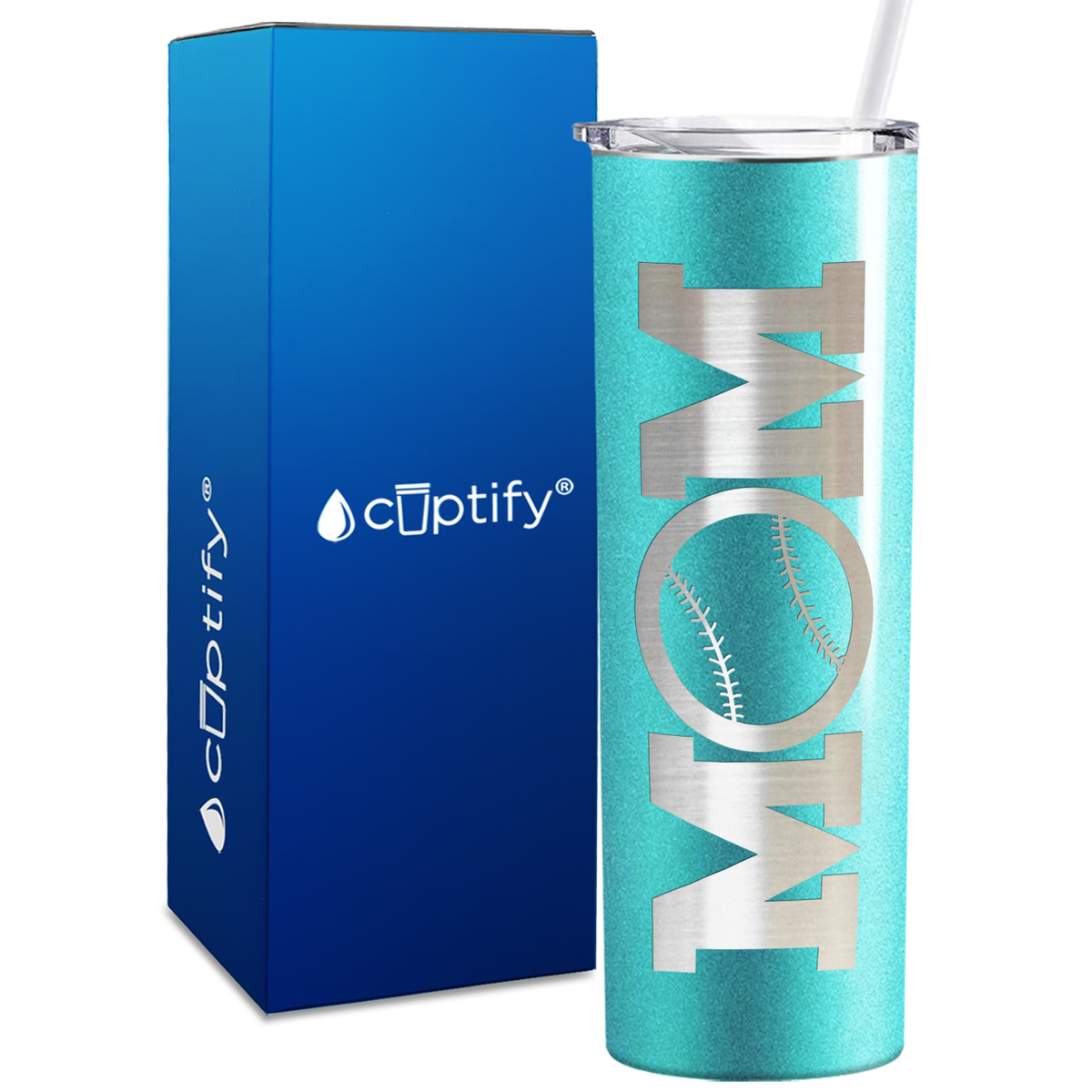 Baseball Mom Ball 20oz Skinny Tumbler