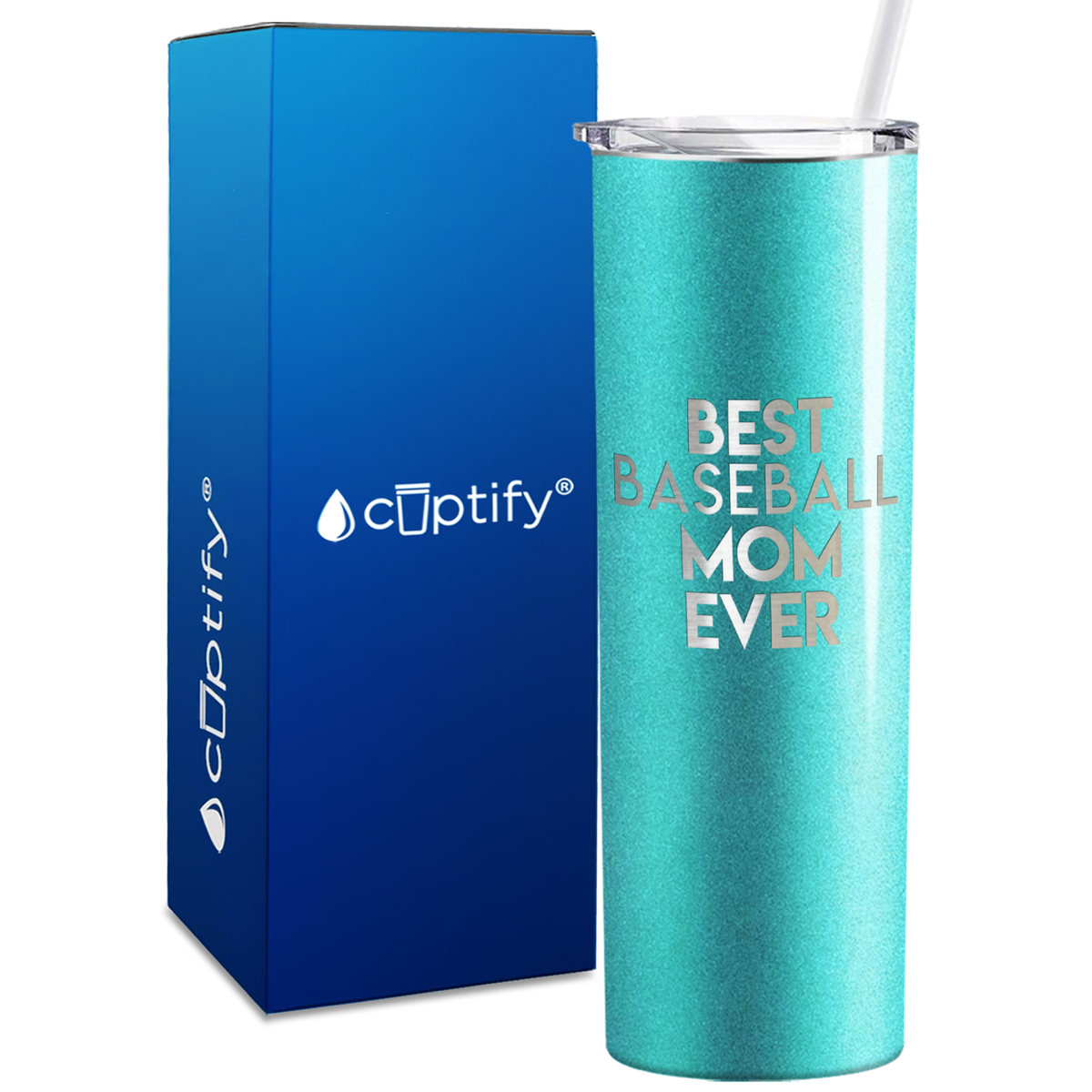 Best Baseball Mom Ever 20oz Skinny Tumbler