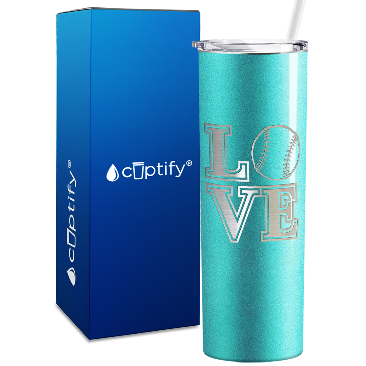 Baseball Love 20oz Skinny Tumbler