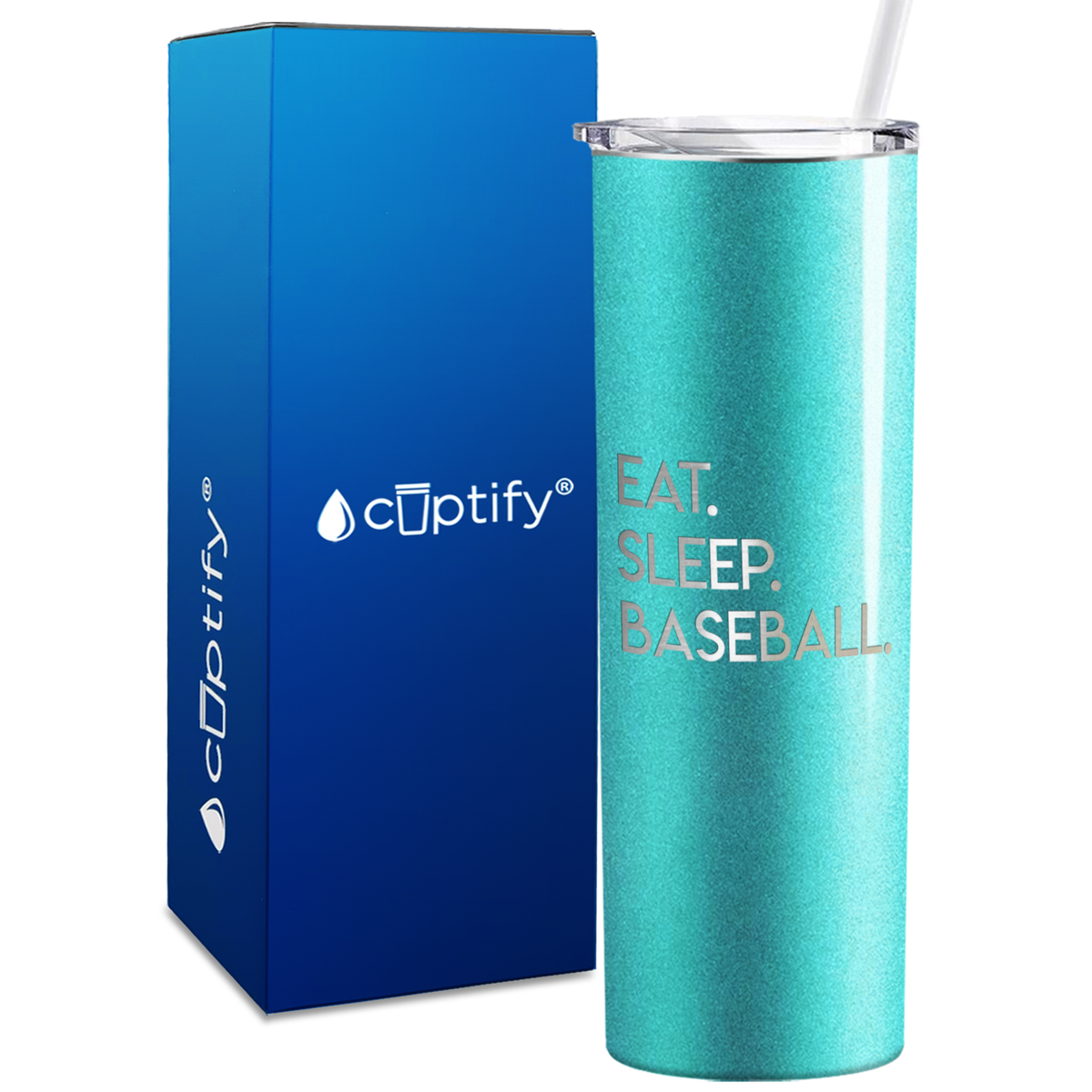 Eat Sleep 20oz Skinny - Baseball