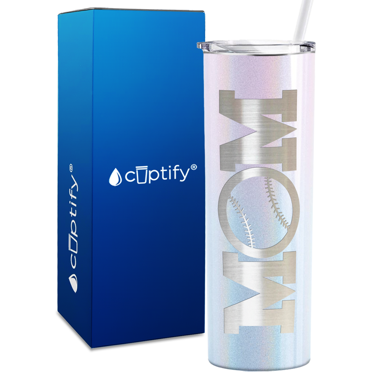 Baseball Mom Ball 20oz Skinny Tumbler