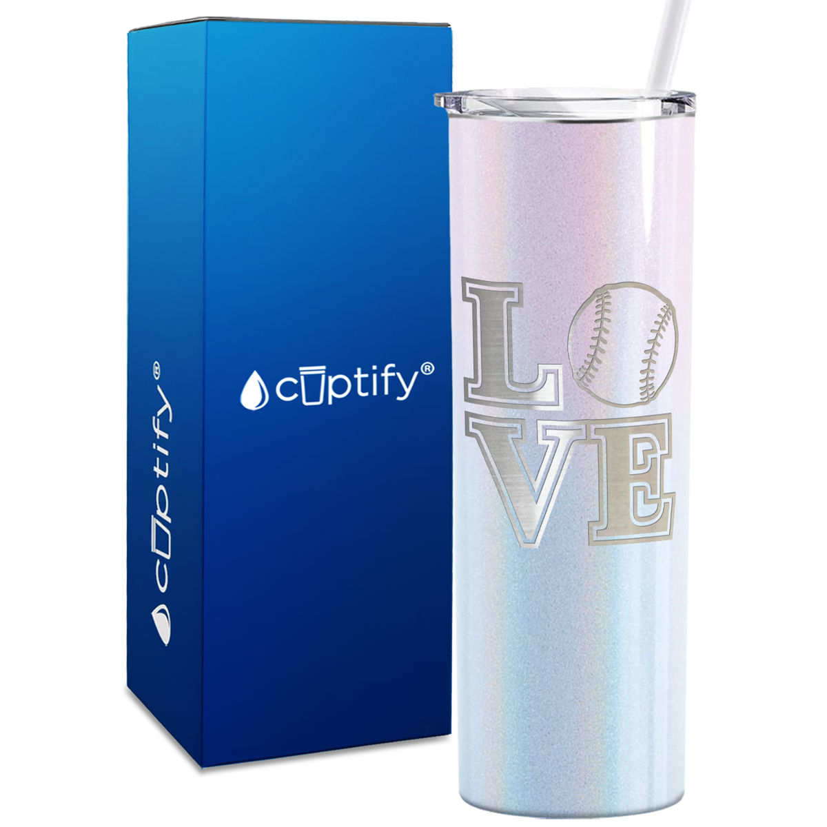 Baseball Love 20oz Skinny Tumbler