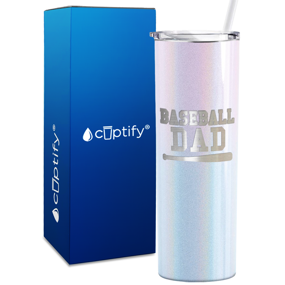 Baseball Dad 20oz Skinny Tumbler