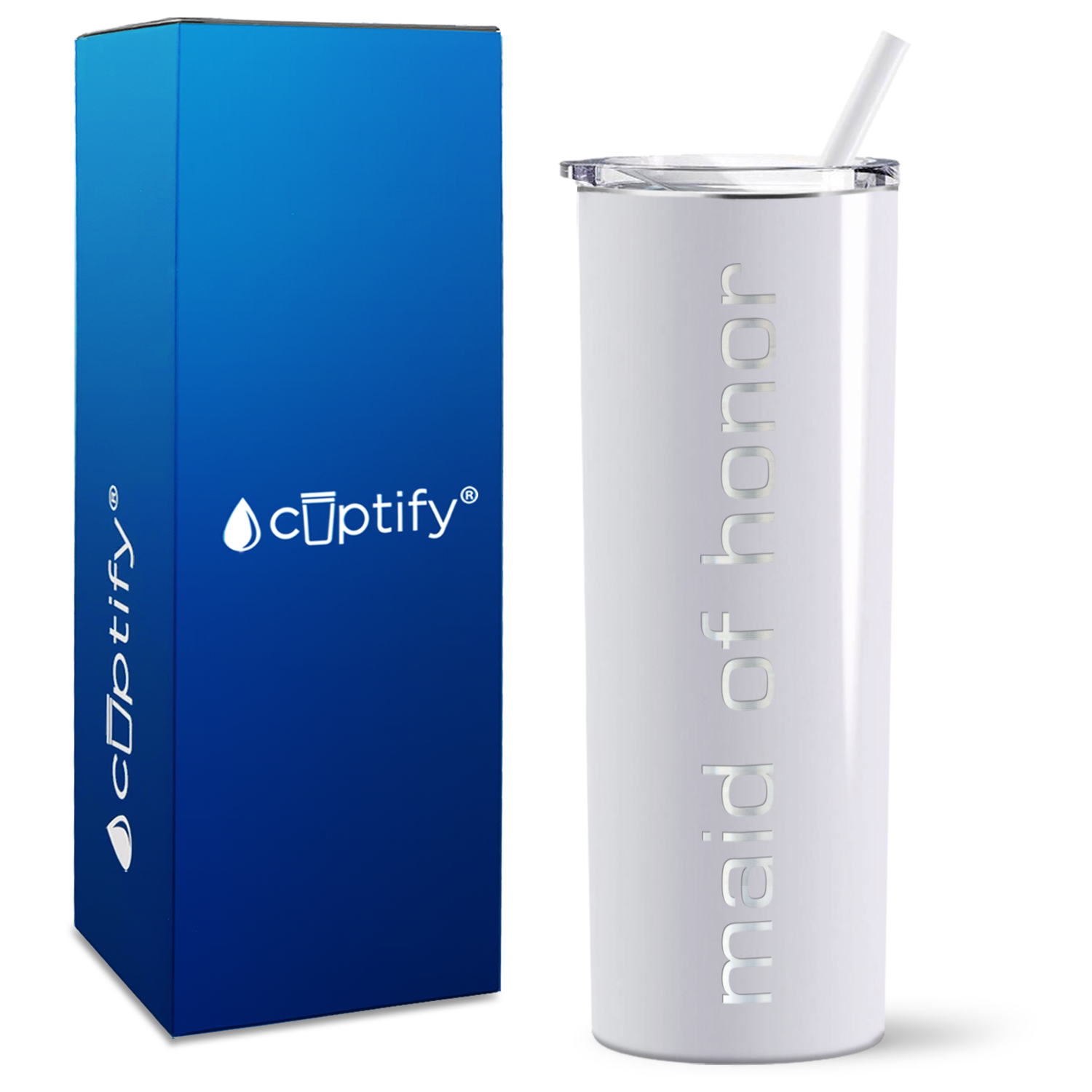 Maid of Honor Simple on 20oz Skinny Tumbler