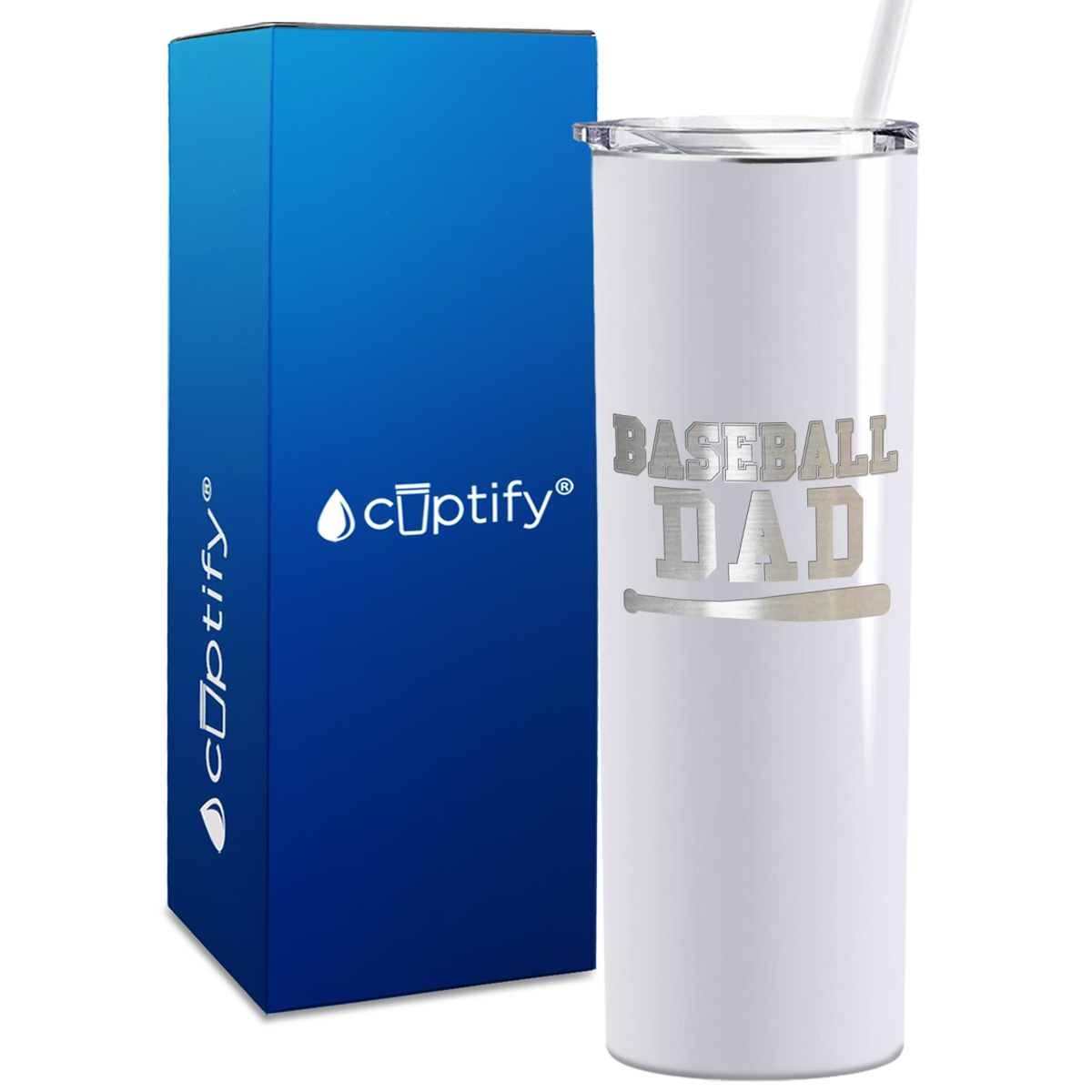 Baseball Dad 20oz Skinny Tumbler