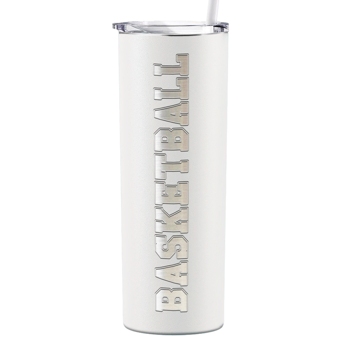 Basketball on 20oz Skinny Tumbler