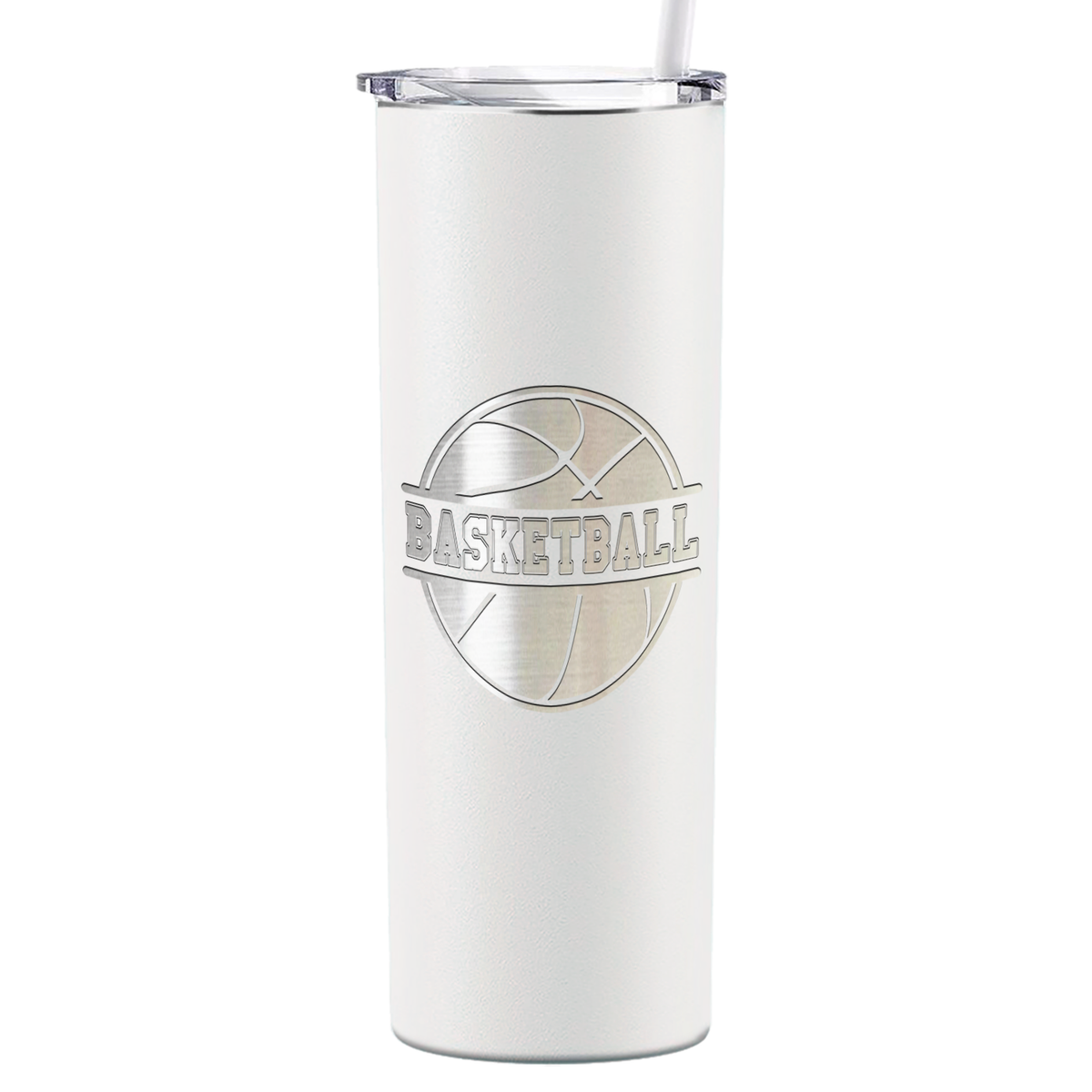 Basketball Ball on 20oz Skinny Tumbler