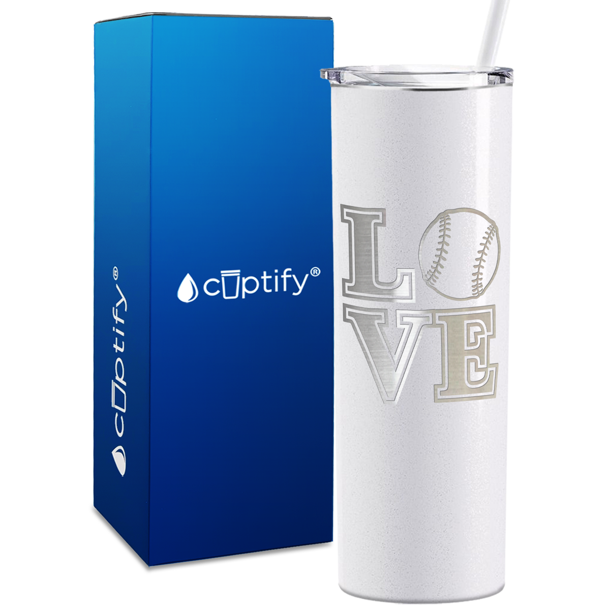 Baseball Love 20oz Skinny Tumbler