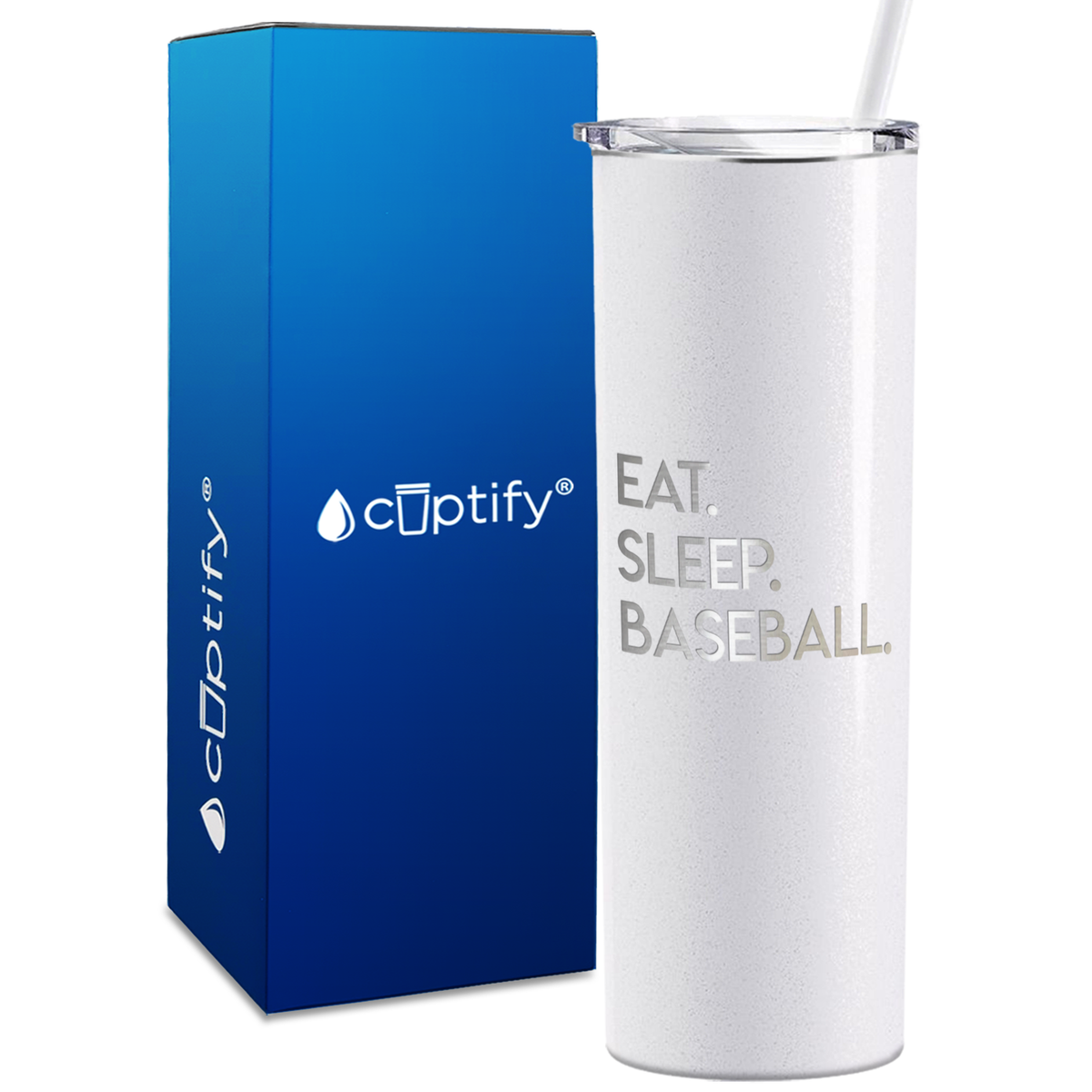 Eat Sleep 20oz Skinny - Baseball