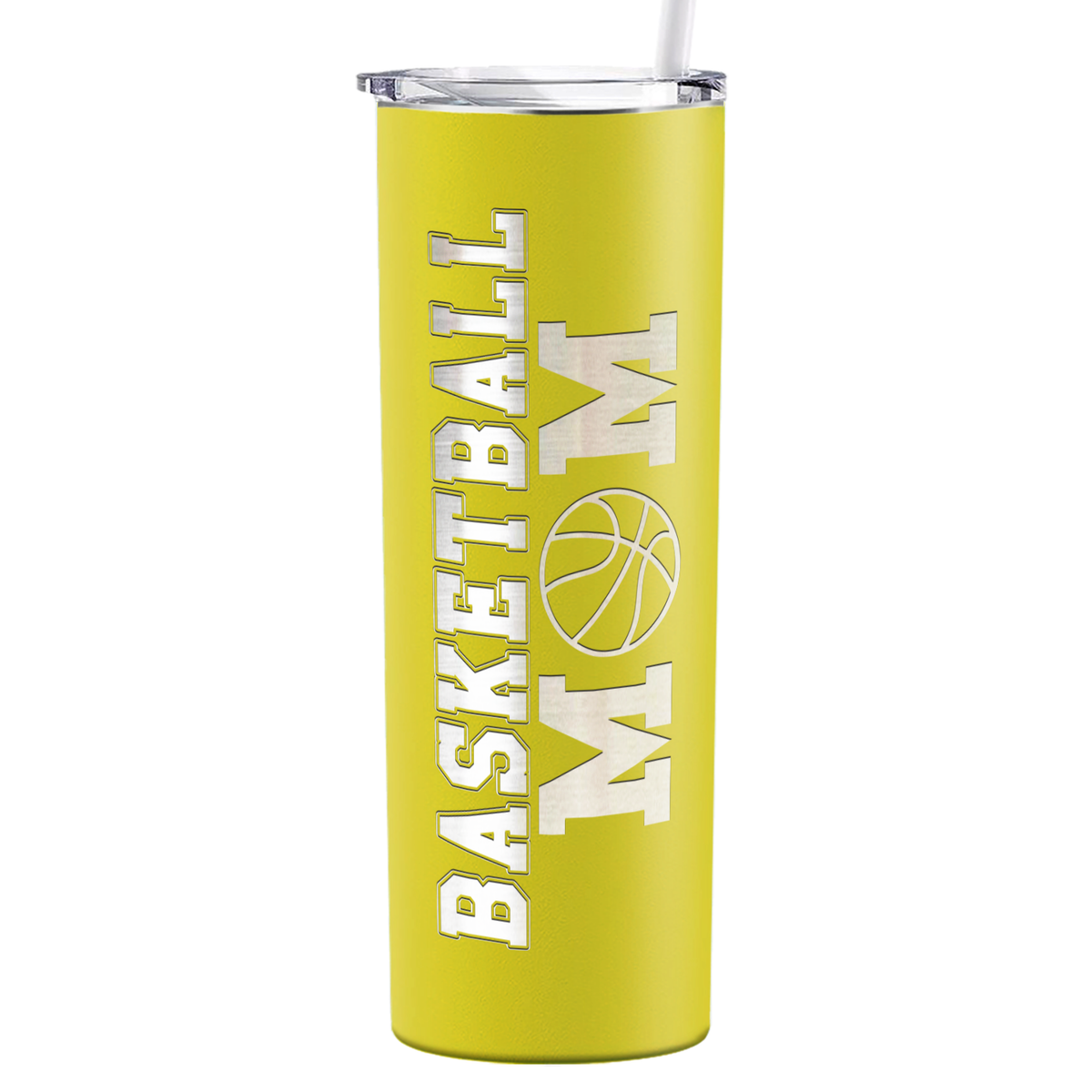 Basketball Mom on 20oz Skinny Tumbler