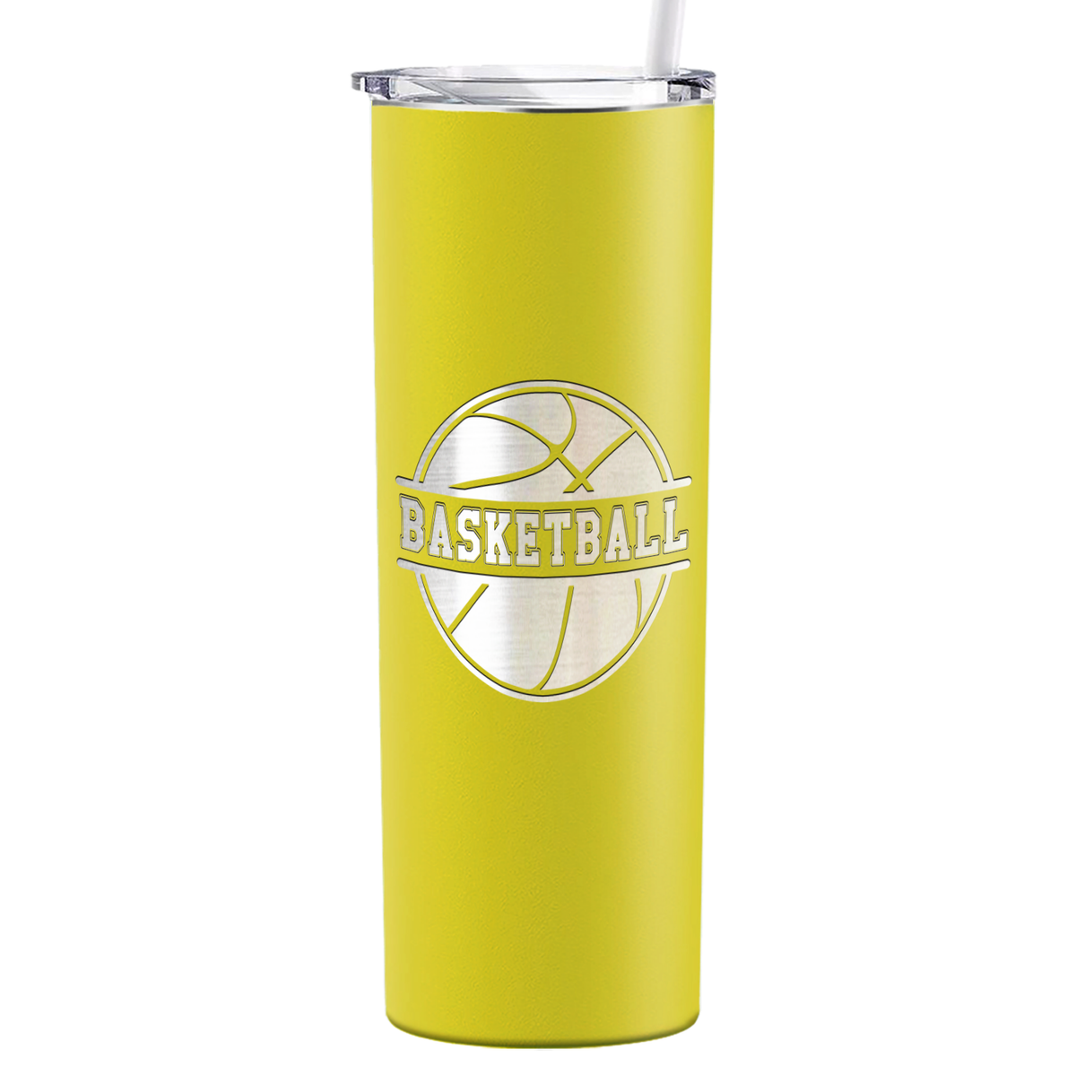 Basketball Ball on 20oz Skinny Tumbler