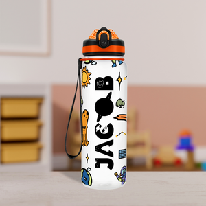 Outer Space Personalized Kids Bottle with Straw 20oz Tritan™ Water Bottle