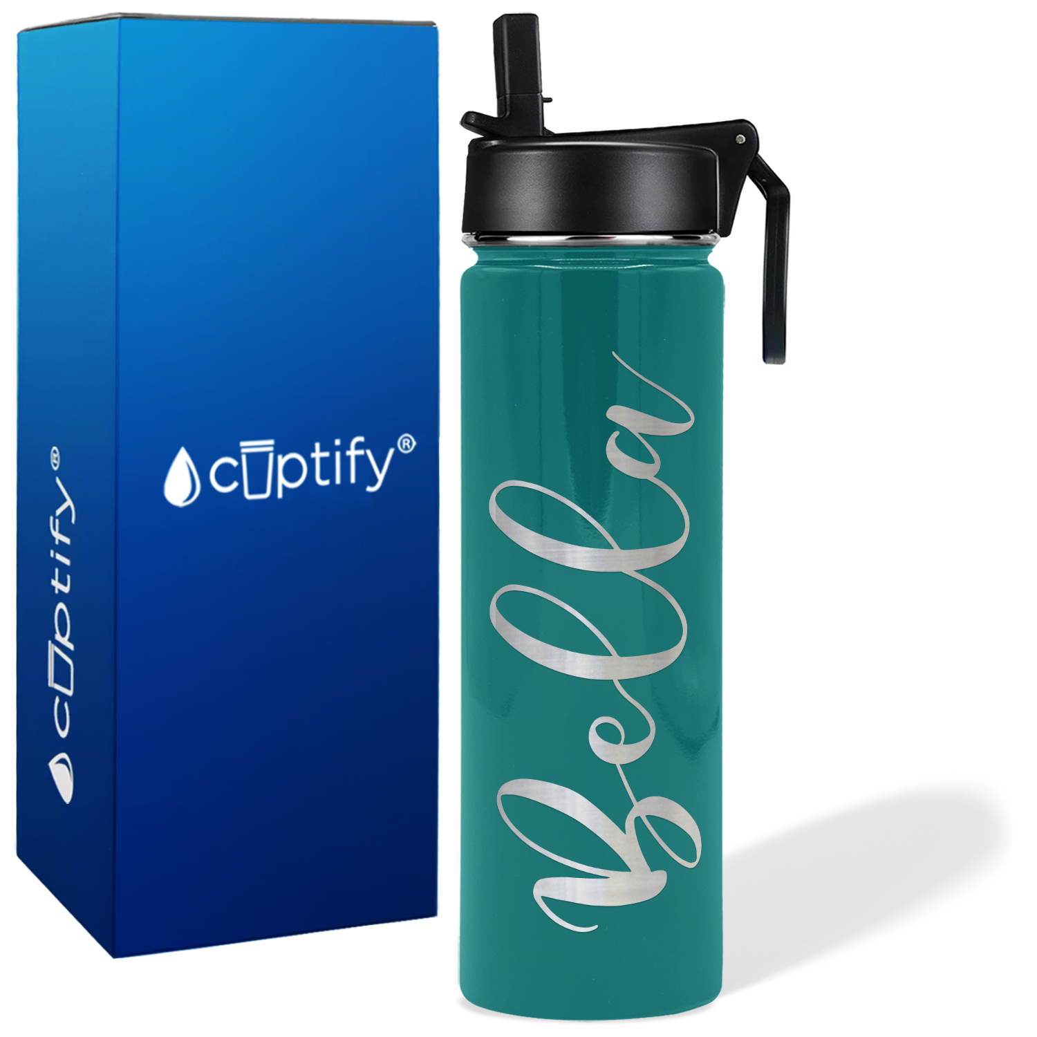 Personalized Bella Style on 24oz Wide Mouth