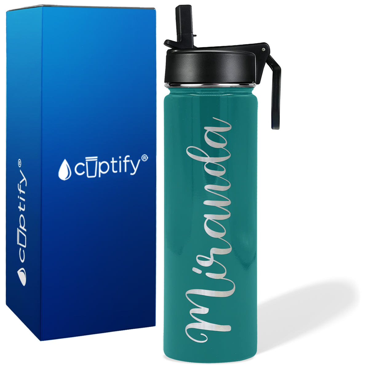 Personalized Miranda Style on 24oz Wide Mouth