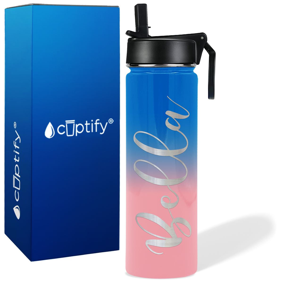 Personalized Bella Style on 24oz Wide Mouth