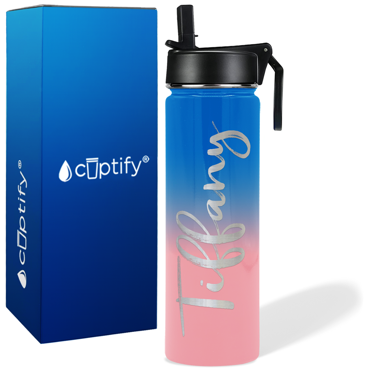 Personalized Tiffany Style on 24oz Wide Mouth