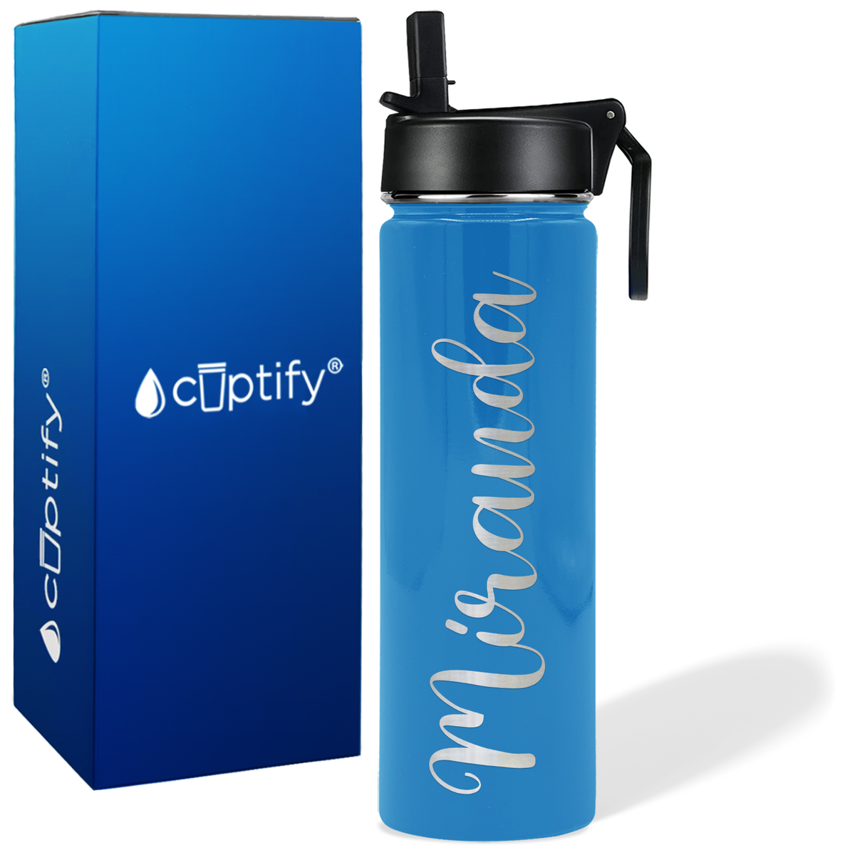 Personalized Miranda Style on 24oz Wide Mouth