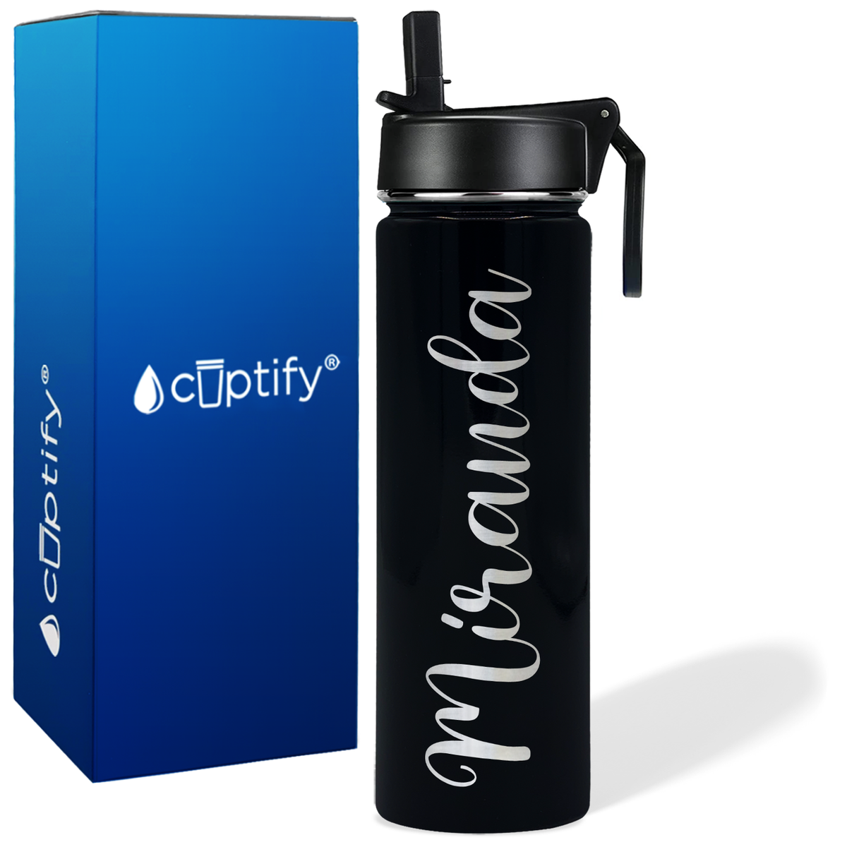 Personalized Miranda Style on 24oz Wide Mouth