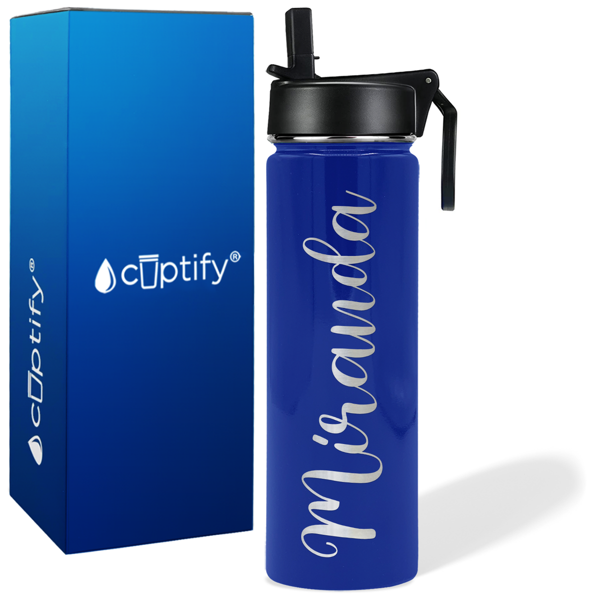 Personalized Miranda Style on 24oz Wide Mouth