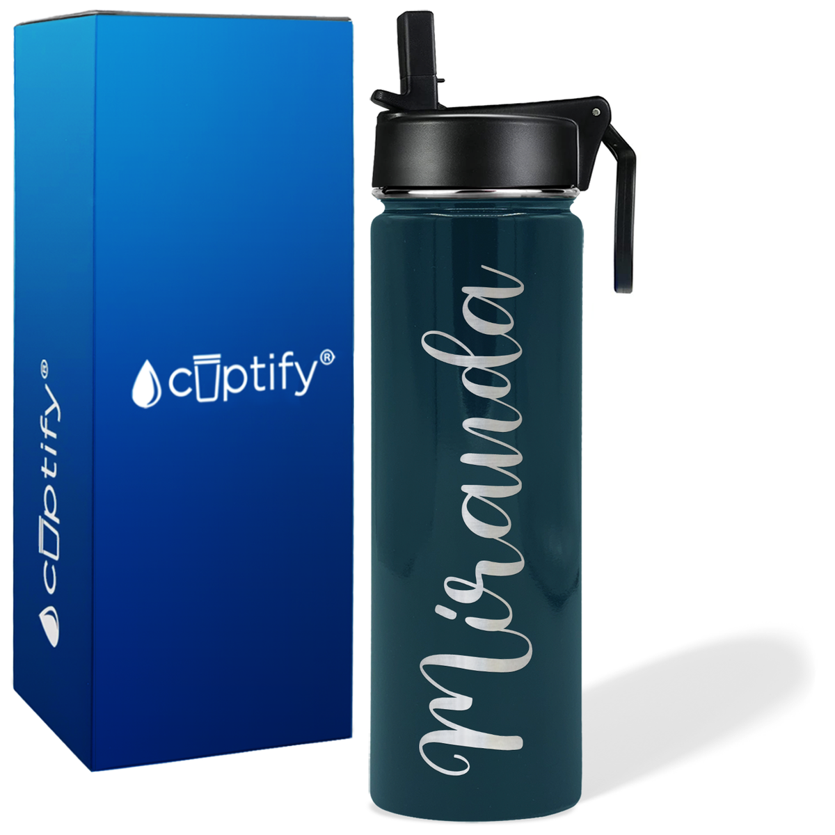 Personalized Miranda Style on 24oz Wide Mouth