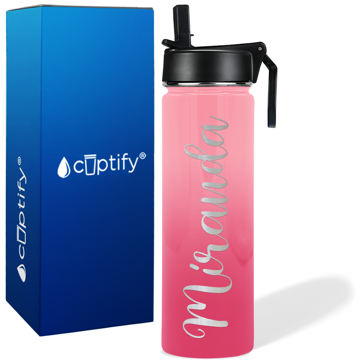 Personalized Miranda Style on 24oz Wide Mouth