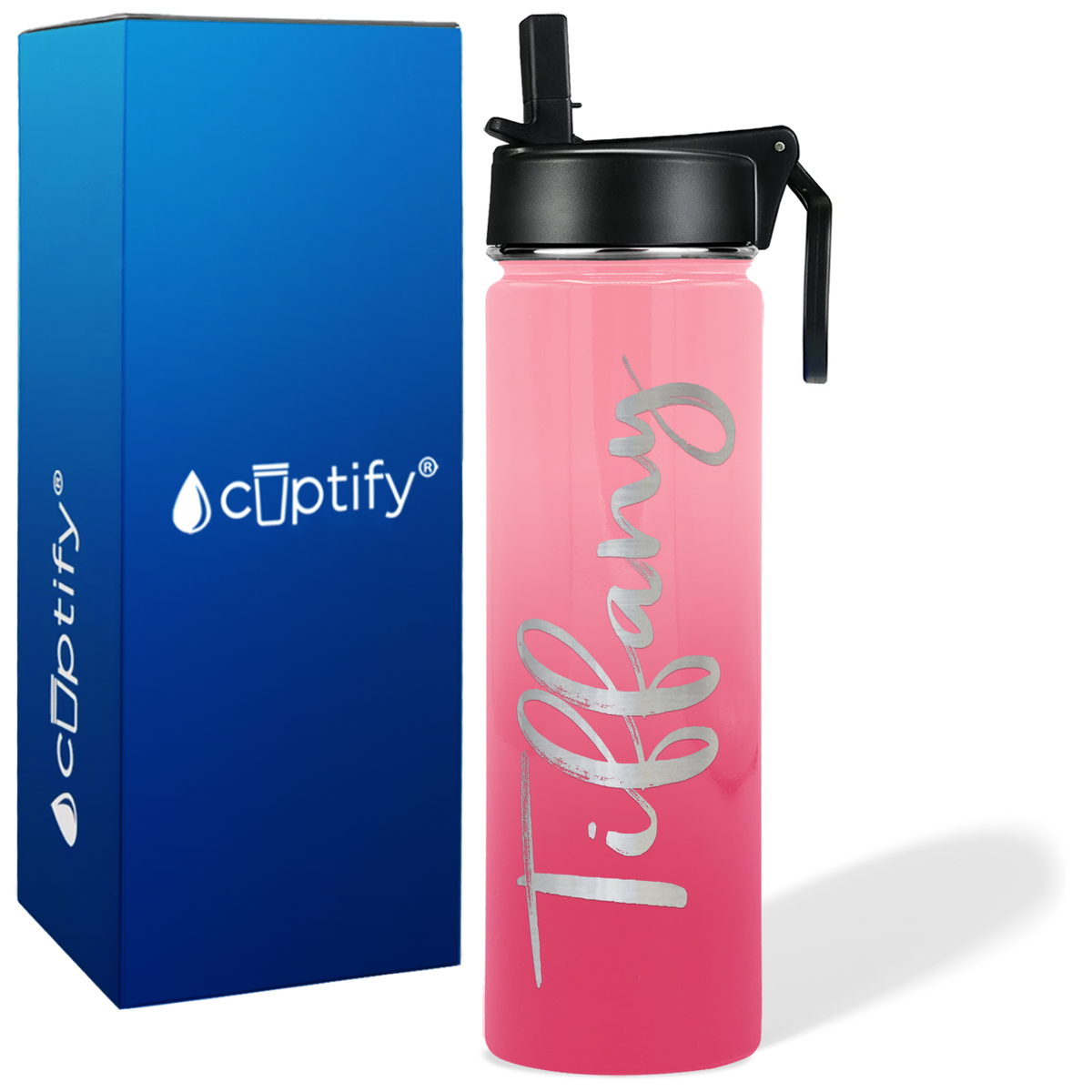 Personalized Tiffany Style on 24oz Wide Mouth