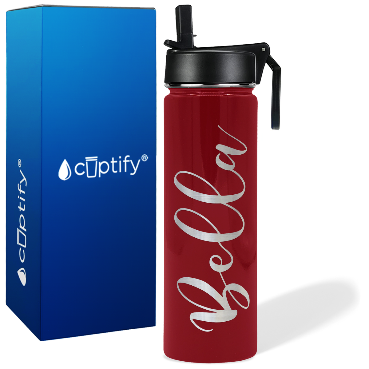 Personalized Bella Style on 24oz Wide Mouth