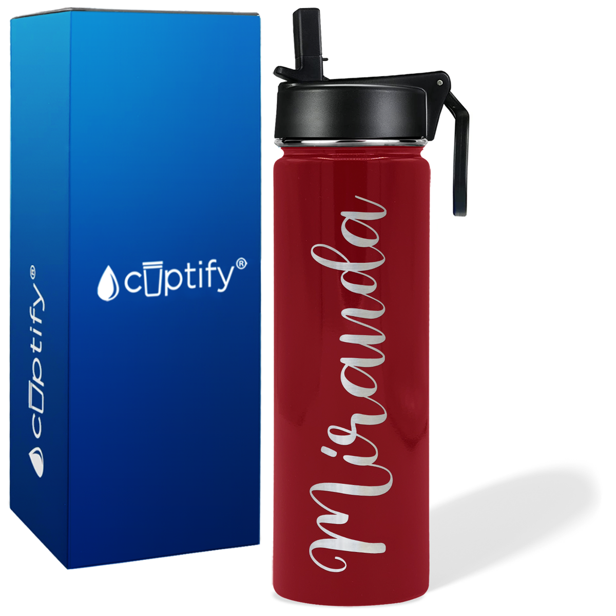 Personalized Miranda Style on 24oz Wide Mouth