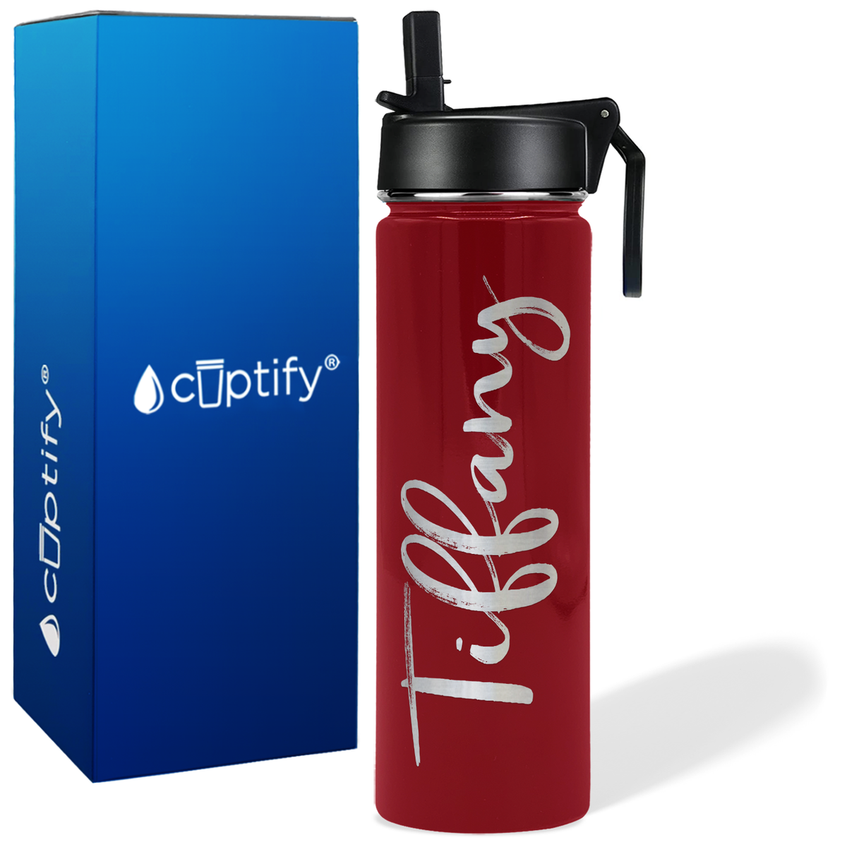 Personalized Tiffany Style on 24oz Wide Mouth