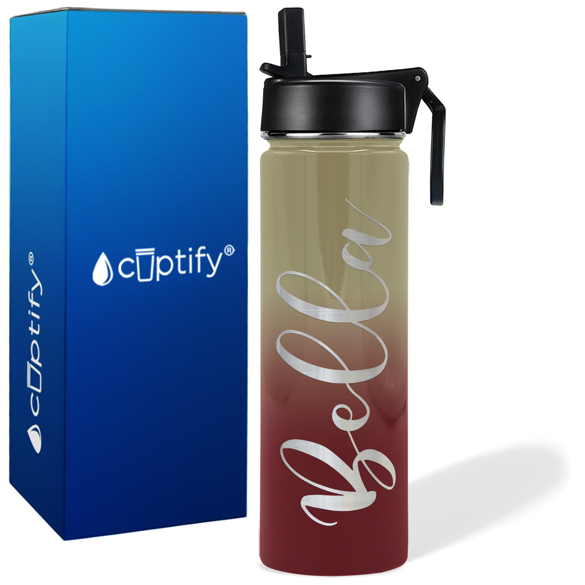 Personalized Bella Style on 24oz Wide Mouth