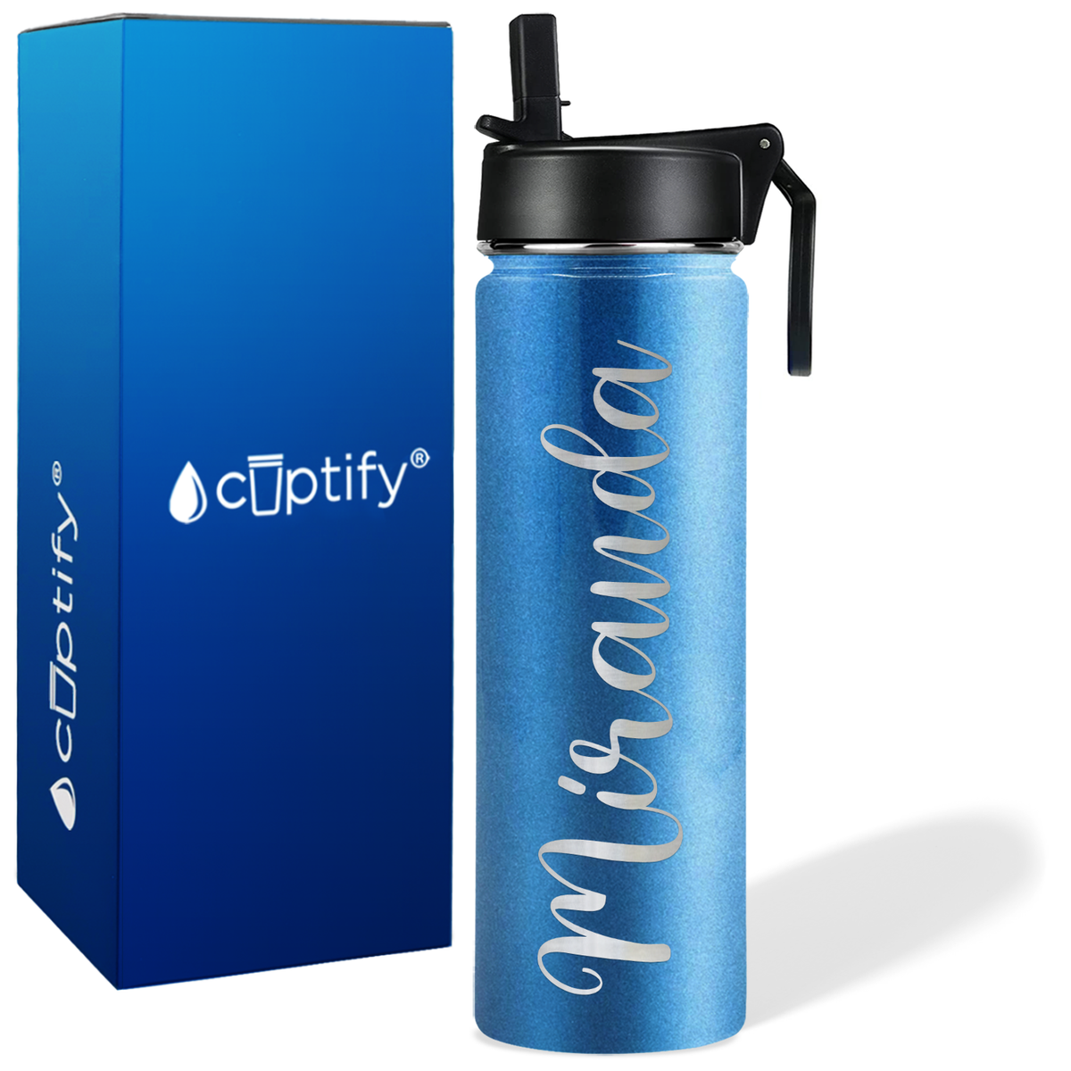 Personalized Miranda Style on 24oz Wide Mouth