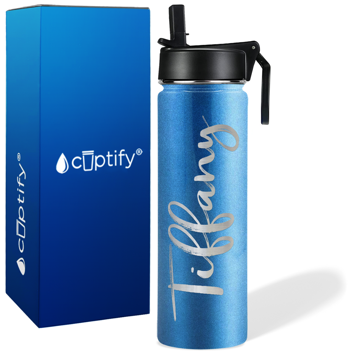 Personalized Tiffany Style on 24oz Wide Mouth