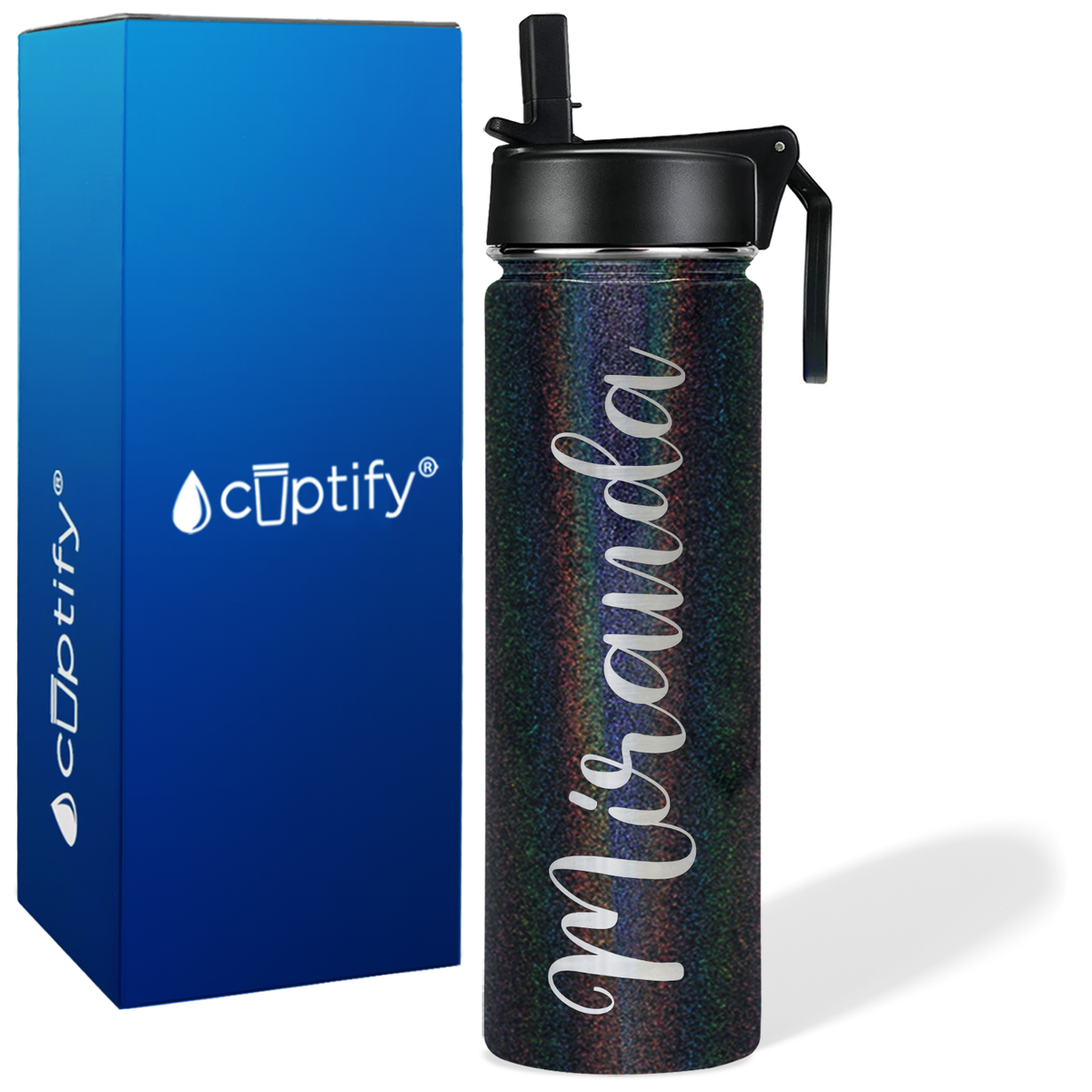 Personalized Miranda Style on 24oz Wide Mouth