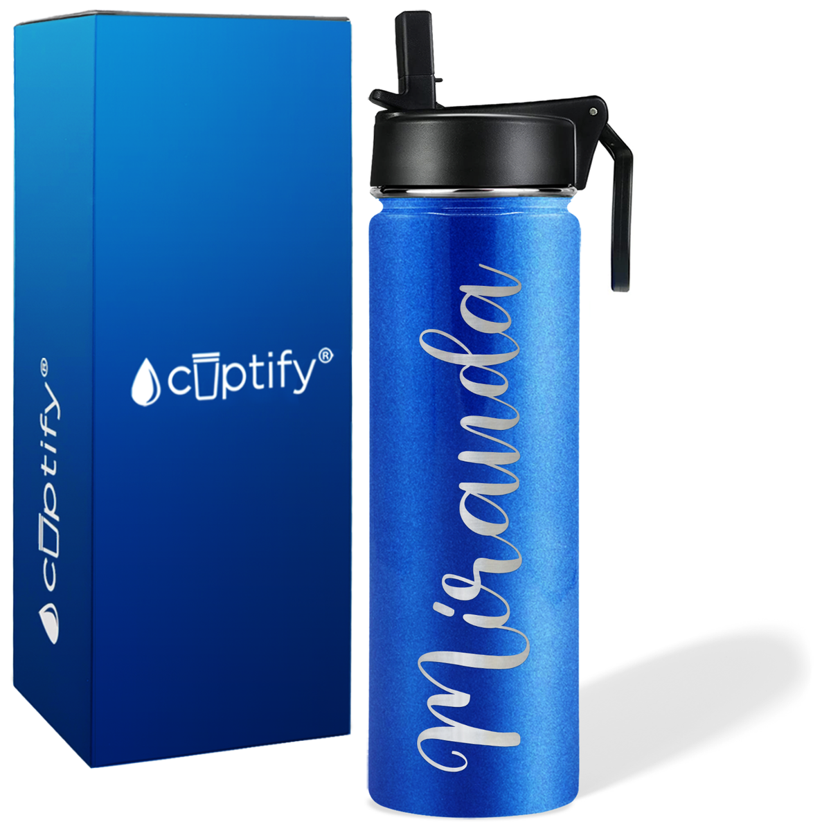 Personalized Miranda Style on 24oz Wide Mouth