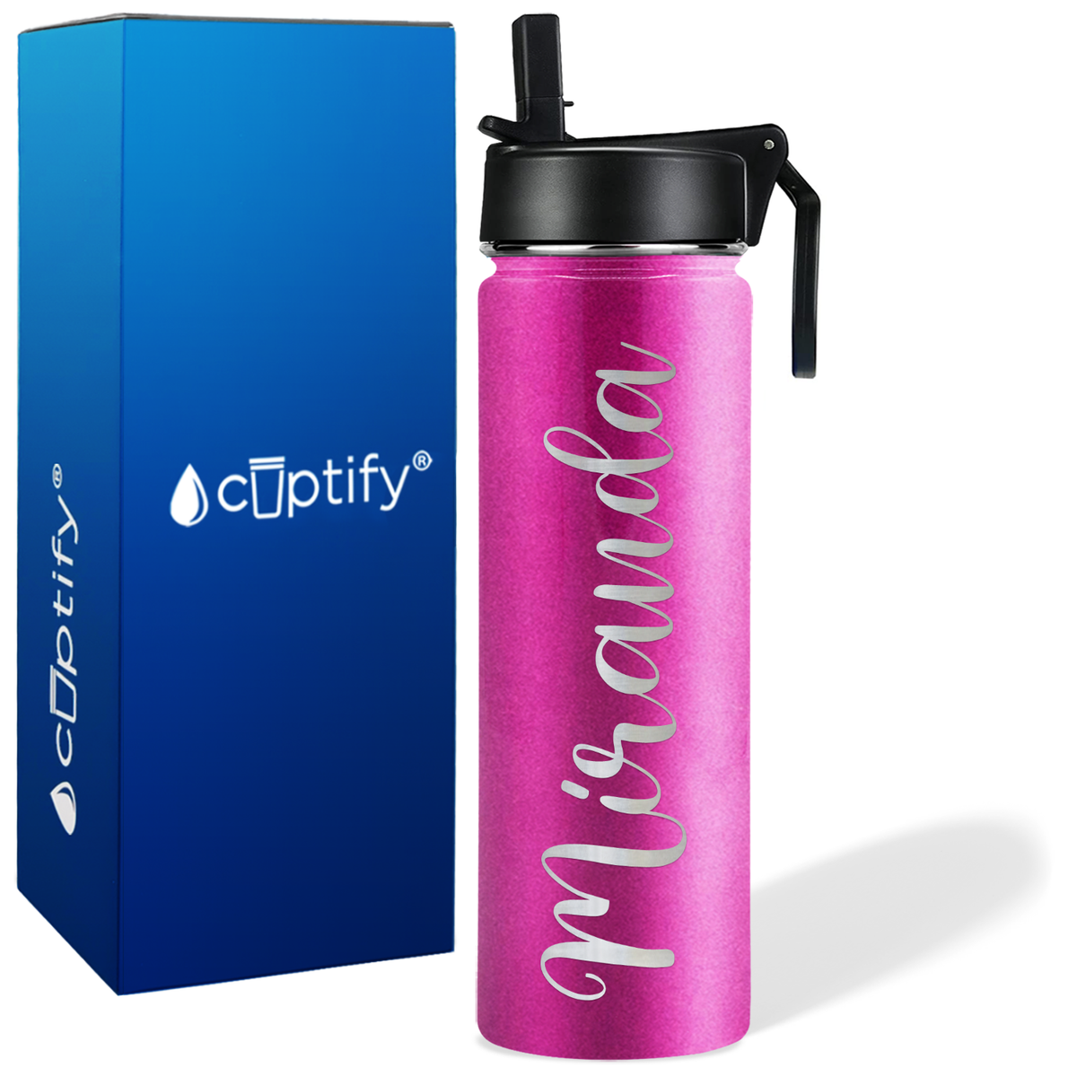 Personalized Miranda Style on 24oz Wide Mouth