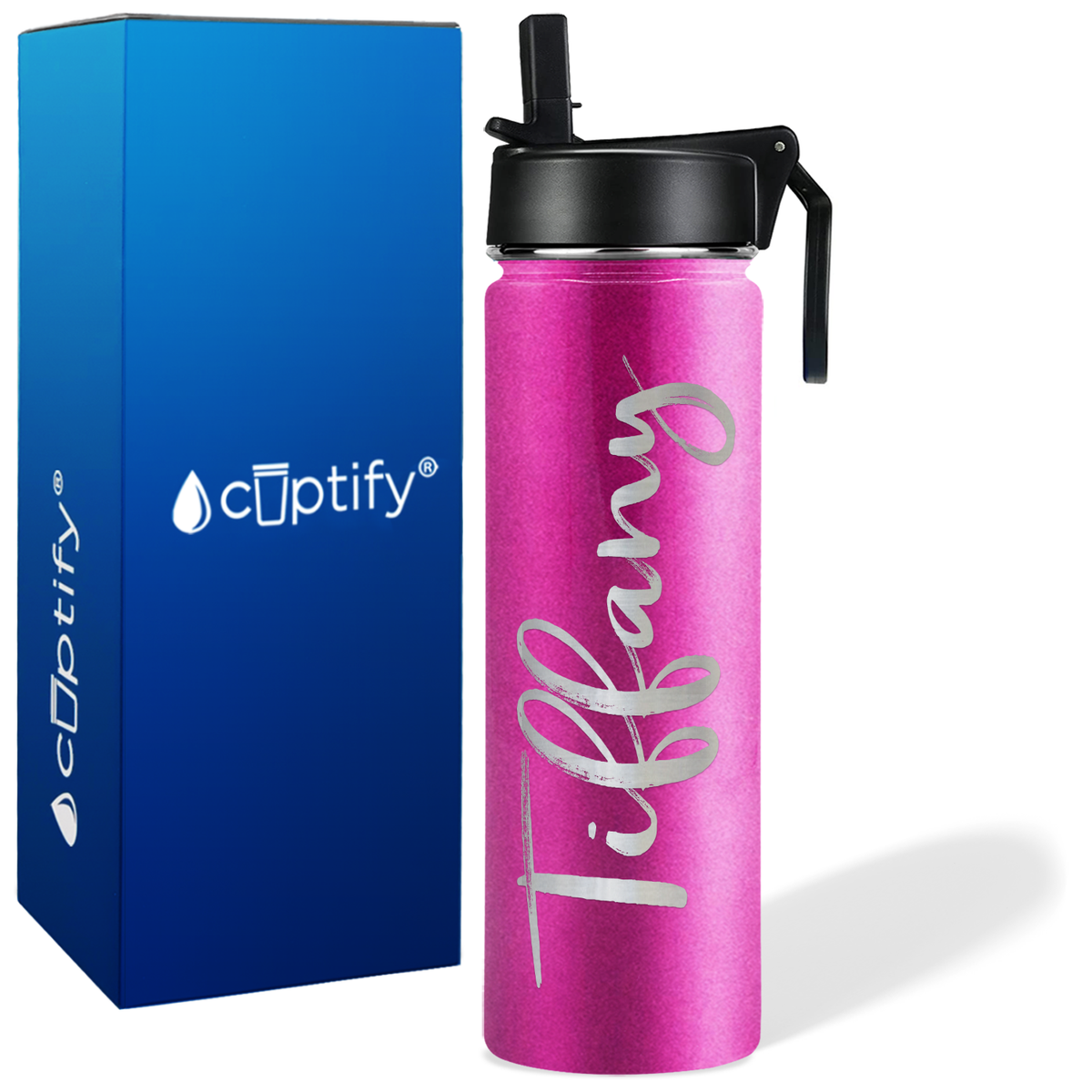 Personalized Tiffany Style on 24oz Wide Mouth