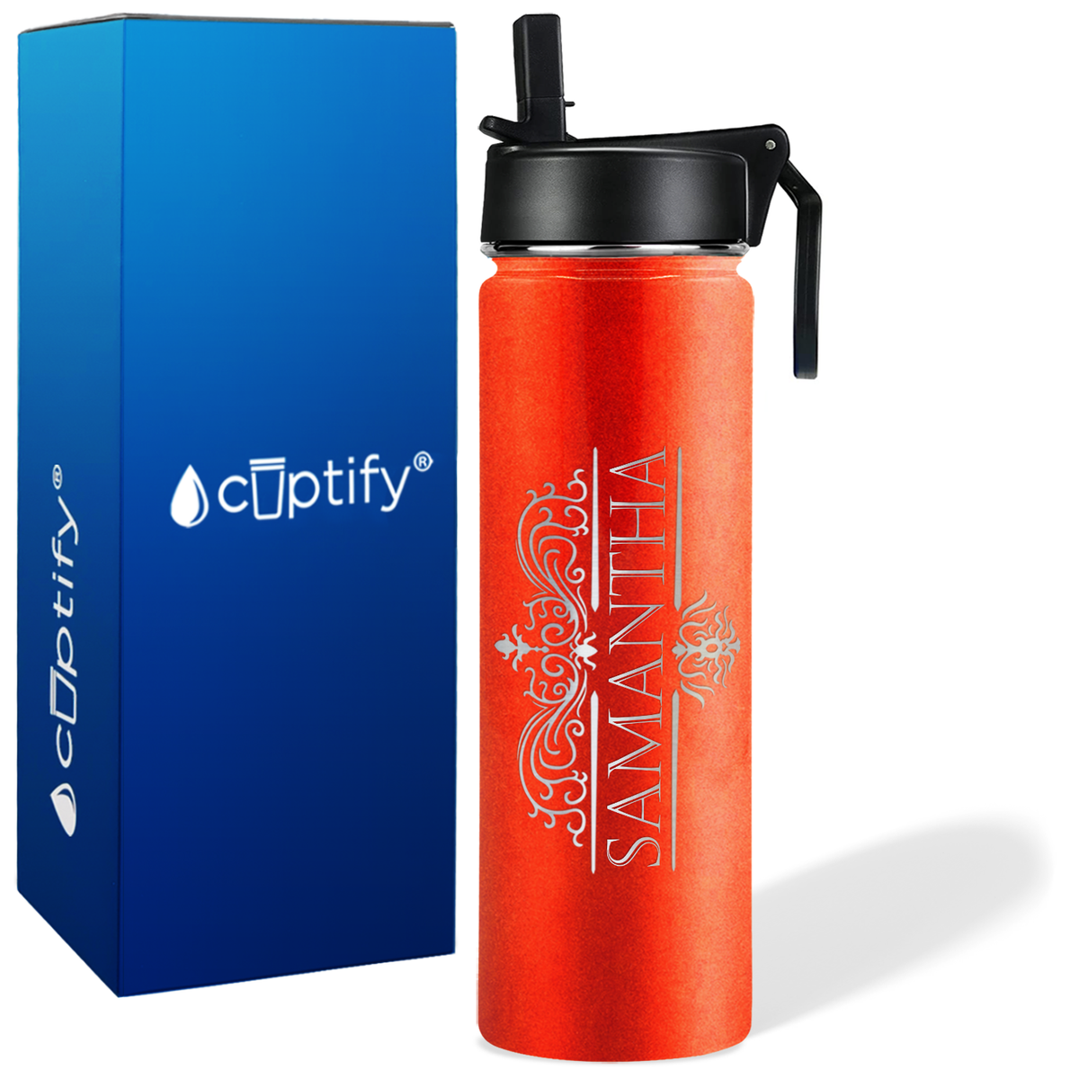 Personalized Vestige Design on 24oz Wide Mouth Bottle