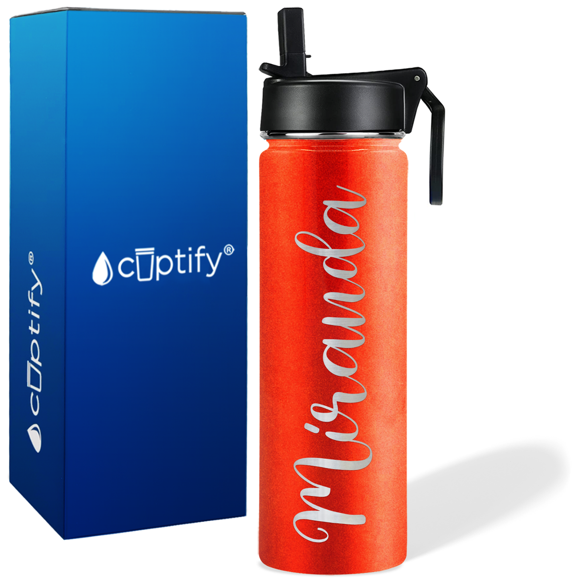 Personalized Miranda Style on 24oz Wide Mouth